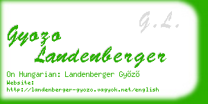 gyozo landenberger business card